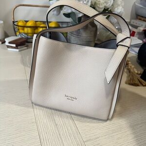 Kate Spade Cream Shoulder Bag with Modern Design